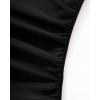 image:imageSUUKSESS Women Sexy One Piece Tummy Control Swimsuit Shell Stitched Bathing SuitBlack Pink