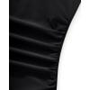 image:imageSUUKSESS Women Sexy One Piece Tummy Control Swimsuit Shell Stitched Bathing SuitBlack White