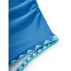 image:imageSUUKSESS Women Sexy One Piece Tummy Control Swimsuit Shell Stitched Bathing SuitBlue
