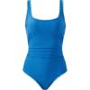 image:imageSUUKSESS Women Sexy One Piece Tummy Control Swimsuit Shell Stitched Bathing SuitBlue