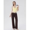image:imageSUUKSESS Women Sexy Lace Padded Tank Tops Double Lined V Neck Y2k Going Out TopPale Yellow