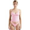 image:imageSUUKSESS Women Sexy Lace Padded Tank Tops Double Lined V Neck Y2k Going Out TopBaby Powder