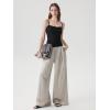 image:imageSUUKSESS Women Double Lined Lace Cami Tank Top Summer Padded Going Out Tops Basic Shirts01 Black