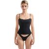 image:imageSUUKSESS Women Double Lined Lace Cami Tank Top Summer Padded Going Out Tops Basic Shirts01 Black