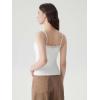 image:imageSUUKSESS Women Double Lined Lace Cami Tank Top Summer Padded Going Out Tops Basic Shirts02 White