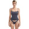 image:imageSUUKSESS Women Double Lined Lace Cami Tank Top Summer Padded Going Out Tops Basic Shirts04 Ash