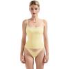 image:imageSUUKSESS Women Double Lined Lace Cami Tank Top Summer Padded Going Out Tops Basic Shirts06 Yellow