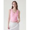 image:imageSUUKSESS Women Double Lined Lace V Neck Tank Top Summer Going Out Tops Sexy Trendy Shirts03 Pink
