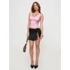 image:imageSUUKSESS Women Double Lined Lace V Neck Tank Top Summer Going Out Tops Sexy Trendy Shirts03 Pink