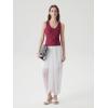 image:imageSUUKSESS Women Double Lined Lace V Neck Tank Top Summer Going Out Tops Sexy Trendy Shirts04 Wine