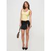 image:imageSUUKSESS Women Double Lined Lace V Neck Tank Top Summer Going Out Tops Sexy Trendy Shirts05 Yellow