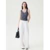 image:imageSUUKSESS Women Double Lined Lace V Neck Tank Top Summer Going Out Tops Sexy Trendy Shirts06 Ash