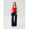 image:imageSUUKSESS Women Built in Bra Scoop Neck Tank Tops Double Lined Summer Going Out Camisole TopsRed