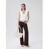 image:imageSUUKSESS Women Built in Bra V Neck Tank Tops Double Lined Summer Going Out Camisole TopsWhite