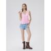 image:imageSUUKSESS Women Padded Halter Babydoll Tops Summer Backless Peplum Tank Tops Cute Flowy Going Out TopsPink