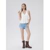 image:imageSUUKSESS Women Padded Halter Babydoll Tops Summer Backless Peplum Tank Tops Cute Flowy Going Out TopsWhite