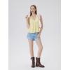 image:imageSUUKSESS Women Padded Halter Babydoll Tops Summer Backless Peplum Tank Tops Cute Flowy Going Out TopsYellow