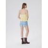 image:imageSUUKSESS Women Padded Halter Babydoll Tops Summer Backless Peplum Tank Tops Cute Flowy Going Out TopsYellow