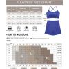 image:imageSUUKSESS 2 Piece Workout Sets for Women Open Back Sports Bra High Waist Biker Shorts with Pockets Scrunch Booty Lift Gym SetsRed