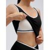 image:imageSUUKSESS Women 2 Piece Workout Sets Built in Bra Yoga Tank Top High Waisted Tummy Control Biker ShortsBlack