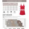 image:imageSUUKSESS Women 2 Piece Workout Sets Built in Bra Yoga Tank Top High Waisted Tummy Control Biker ShortsPink