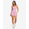 image:imageSUUKSESS Women 2 Piece Workout Sets Padded Gym Yoga Tank Top High Waisted Biker Shorts with PocketsLight Pinkdouble Lined