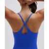 image:imageSUUKSESS Women 2 Piece Workout Sets Padded Gym Yoga Tank Top High Waisted Biker Shorts with PocketsSapphire