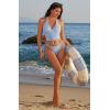image:imageSUUKSESS Women Halter String Bikini Set Cheeky Thong Two Piece Bathing Suit209 Blue White Gingham