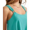 image:imageSUUKSESS Women Ruffle High Waisted Tankini Swimsuit Tummy Control Bathing Suit80 Aqua Blue Floral