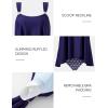 image:imageSUUKSESS Women Ruffle High Waisted Tankini Swimsuit Tummy Control Bathing Suit80 Blue Star
