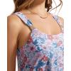 image:imageSUUKSESS Women Ruffle High Waisted Tankini Swimsuit Tummy Control Bathing Suit80 Floral Printed Blue