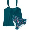 image:imageSUUKSESS Women Ruffle High Waisted Tankini Swimsuit Tummy Control Bathing Suit80 Green Floral