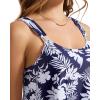image:imageSUUKSESS Women Ruffle High Waisted Tankini Swimsuit Tummy Control Bathing Suit80 Navy Blue Floral