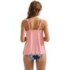 image:imageSUUKSESS Women Ruffle High Waisted Tankini Swimsuit Tummy Control Bathing Suit80 Pink Floral