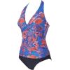 image:imageSUUKSESS Women Sexy Halter Tankini Bathing Suits Slimming Tummy Control High Waisted Swimsuits 2 Piece06 Blue Red Floral