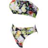 image:imageSUUKSESS Women Sexy High Waisted Bikini Set Cheeky 2 Piece Bandeau Bathing Suit205 BlackMulticolor Floral
