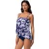 image:imageSUUKSESS Women Tummy Control Tankini Swimsuit Ruffle High Waisted Bathing Suit186 Navy Blue Floral