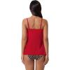image:imageSUUKSESS Women Tummy Control Tankini Swimsuit Ruffle High Waisted Bathing Suit186 Red Leopard