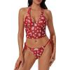 210 Red White Floral