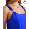 image:imageSUUKSESS Women Ruffle High Waisted Tankini Swimsuit Tummy Control Bathing Suit80 Royal Blue