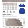 image:imageSUUKSESS Women 2 Piece Workout Sets Padded Sports Bra High Waisted Shorts With Pockets04 Red