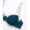 image:imageSUUKSESS Women Color Block Underwire Bikini Sets Cheeky High Cut 2 Piece SwimsuitPeacock Blue