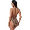 image:imageSUUKSESS Women Sexy Low Back One Piece Swimsuit Slimming Tummy Control Bathing Suit180 Leopard2