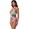 image:imageSUUKSESS Women Sexy Low Back One Piece Swimsuit Slimming Tummy Control Bathing Suit180 Neon Floral