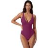 image:imageSUUKSESS Women Sexy Low Back One Piece Swimsuit Slimming Tummy Control Bathing Suit180 Purple
