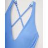 image:imageSUUKSESS Women Sexy Low Back One Piece Swimsuit Slimming Tummy Control Bathing Suit180 Sky Blue