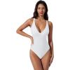 image:imageSUUKSESS Women Sexy Low Back One Piece Swimsuit Slimming Tummy Control Bathing Suit180 White
