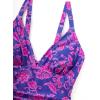 image:imageSUUKSESS Women Tummy Control One Piece Swimsuit Sexy V Neck Push Up Bathing SuitNavy Paisley Print