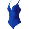 image:imageSUUKSESS Women Tummy Control One Piece Swimsuit Sexy V Neck Push Up Bathing SuitRoyal Blue