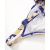 image:imageSUUKSESS Women Tummy Control One Piece Swimsuit Sexy V Neck Push Up Bathing SuitRoyal BlueFloral
